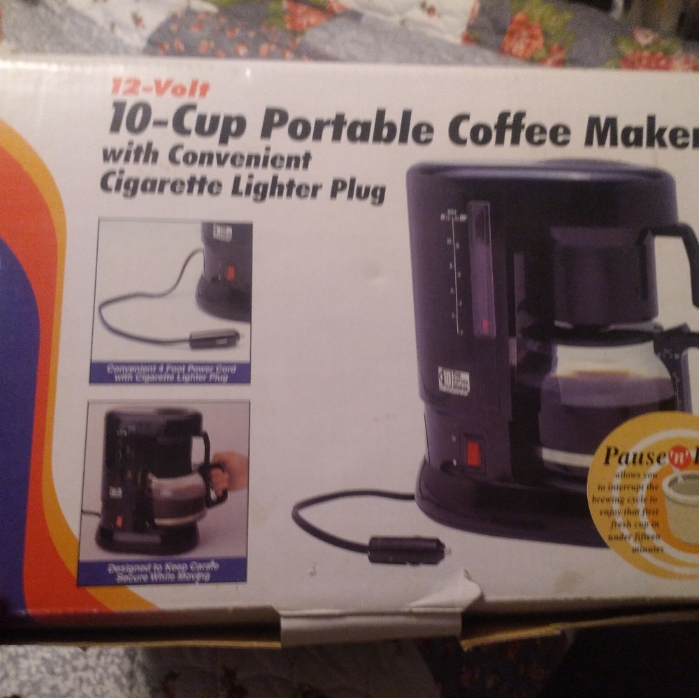 COPY - Portable Coffee Pot Road Pro 10cup l12 volt Truck, RV, Boat, Camping